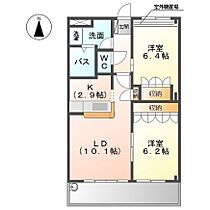 愛知県名古屋市西区玉池町（賃貸マンション2LDK・2階・57.30㎡） その2