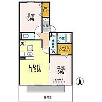 愛知県名古屋市北区楠味鋺３丁目（賃貸アパート2LDK・1階・54.62㎡） その2