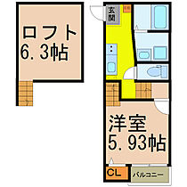 愛知県名古屋市西区新福寺町２丁目（賃貸アパート1K・1階・22.91㎡） その2