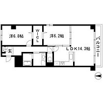 愛知県名古屋市東区泉３丁目（賃貸マンション2LDK・8階・64.31㎡） その2