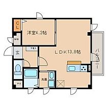 愛知県名古屋市北区若葉通４丁目（賃貸アパート1LDK・4階・42.09㎡） その2