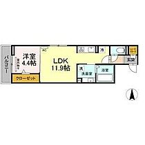 愛知県名古屋市西区児玉２丁目（賃貸アパート1LDK・3階・41.09㎡） その2