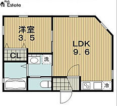 愛知県名古屋市北区稚児宮通１丁目（賃貸アパート1LDK・2階・29.10㎡） その2