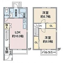 愛知県名古屋市西区南川町（賃貸アパート2LDK・2階・59.62㎡） その1