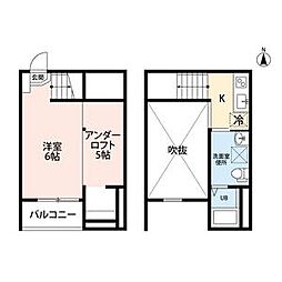 project円明 1階1Kの間取り