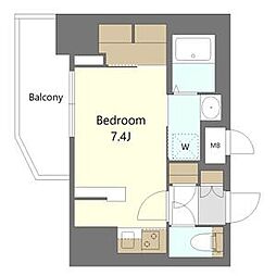 S-RESIDENCE庄内通駅前curere(クラーレ) ワンルームの間取図画像