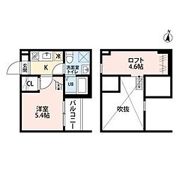 ALLURE 358 1階1Kの間取り