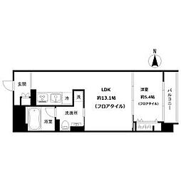 名古屋市営東山線 新栄町駅 徒歩2分の賃貸マンション 2階1LDKの間取り