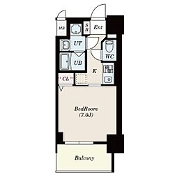 S-RESIDENCE浄心East 1Kの間取図画像