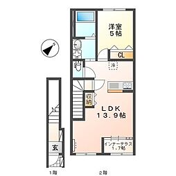 間取図画像 1LDK