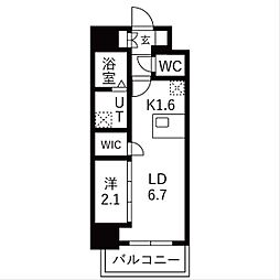 LiveFlat千種WEST 1LDKの間取図画像