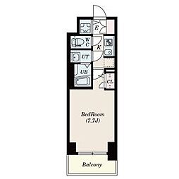 S-RESIDENCE葵 1Kの間取図画像