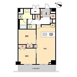 グランルクレ新栄ウエスト 2LDKの間取図画像