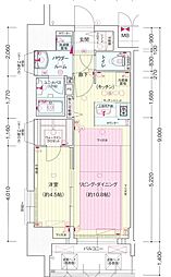 プレサンス新栄町ギャラント 1LDKの間取図画像
