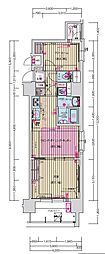 プレサンス丸の内フォート 2LDKの間取図画像