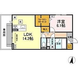 ジョイハイツ 1LDKの間取図画像