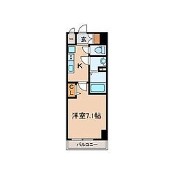 名古屋市千種区内山2丁目マンション 1Kの間取図画像