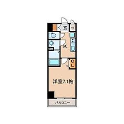 名古屋市千種区内山2丁目マンション 1Kの間取図画像
