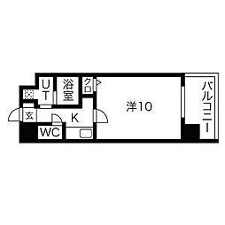 NEOJAPANESQUE出来町 1Kの間取図画像