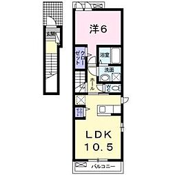 ローズ玉池 1LDKの間取図画像