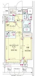 プレサンス葵デュリス 1LDKの間取図画像