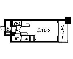 N.S.ZEAL大曽根 ワンルームの間取図画像