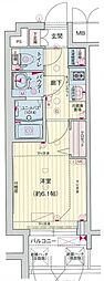 プレサンス広小路通葵 1Kの間取図画像