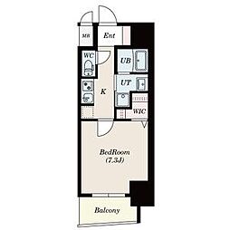 S-RESIDENCE今池駅前 1Kの間取図画像