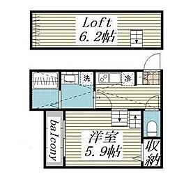 ルナフォルツァ新守山 1Kの間取図画像