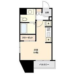 ライブコート丸の内 ワンルームの間取図画像