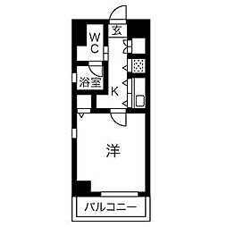izumi 1Kの間取図画像