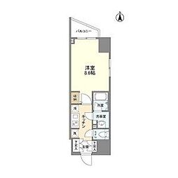 ELSTANZA徳川 1Kの間取図画像