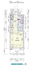 プレサンス千種アイル 1Kの間取図画像