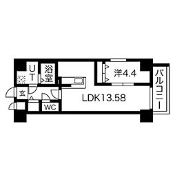 Primal千種stelo 1LDKの間取図画像