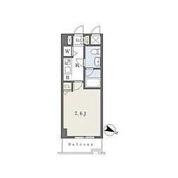 カレント新栄 1Kの間取図画像
