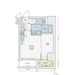 名古屋市中区丸の内2丁目マンション 1LDKの間取図画像