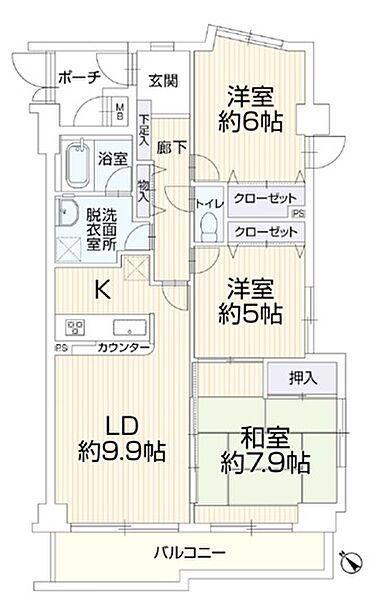 間取りを拡大表示