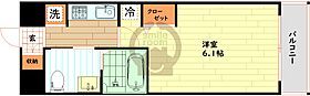 大阪府大阪市西区千代崎2丁目（賃貸マンション1K・6階・20.40㎡） その2