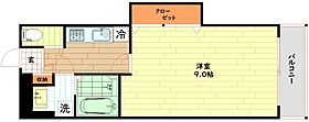 大阪府大阪市中央区東平2丁目（賃貸マンション1K・2階・26.59㎡） その2