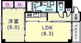 G‐BLOCK 301 ｜ 兵庫県神戸市中央区下山手通8丁目2-17（賃貸マンション1LDK・3階・35.00㎡） その2