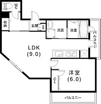 ヒルズ中山手 301 ｜ 兵庫県神戸市中央区中山手通7丁目36-34（賃貸マンション1LDK・3階・41.02㎡） その2