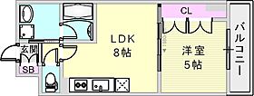 ラフィーノ山手 403 ｜ 兵庫県神戸市中央区下山手通6丁目3-23（賃貸マンション1LDK・4階・31.80㎡） その2