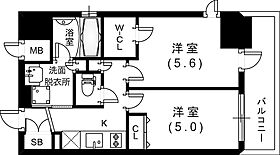 エステムコート神戸元町IIリザーヴ  ｜ 兵庫県神戸市中央区下山手通9丁目（賃貸マンション2K・11階・35.88㎡） その2