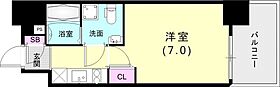 セレニテ神戸西クレア 504 ｜ 兵庫県神戸市兵庫区西柳原町4-4（賃貸マンション1K・5階・21.50㎡） その2