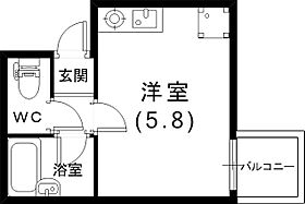 サンビルダー春日野道 203 ｜ 兵庫県神戸市中央区筒井町3丁目3-7（賃貸マンション1R・2階・16.00㎡） その2