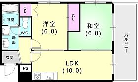 グランドシャトー兵庫 603 ｜ 兵庫県神戸市兵庫区入江通3丁目1-11（賃貸マンション2LDK・6階・50.00㎡） その2