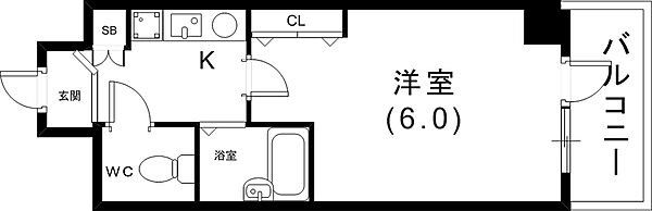 エスリード三宮フラワーロード ｜兵庫県神戸市中央区磯辺通4丁目(賃貸マンション1K・15階・18.92㎡)の写真 その3