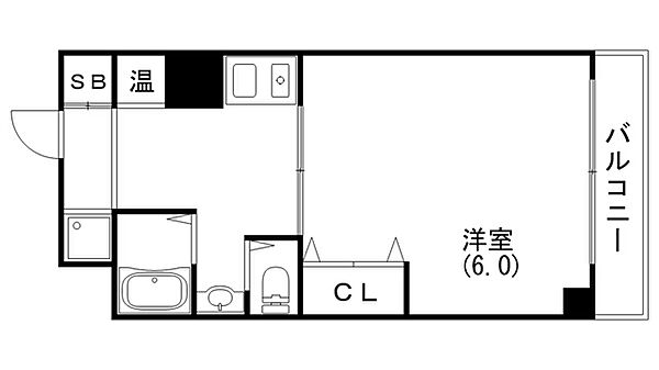 中山手ミオ壱番館 409｜兵庫県神戸市中央区中山手通6丁目(賃貸マンション1R・4階・21.00㎡)の写真 その2