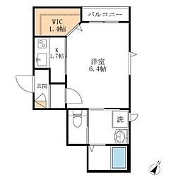 ヴェラハウス向島 1Kの間取図画像