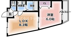 ハーミッツセル門真  ｜ 大阪府門真市新橋町（賃貸マンション1LDK・5階・32.17㎡） その2